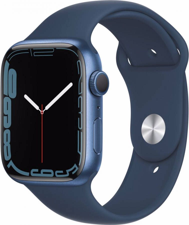 Apple Watch Series 7 blauw aluminium blauwe sportband 45mm online kopen