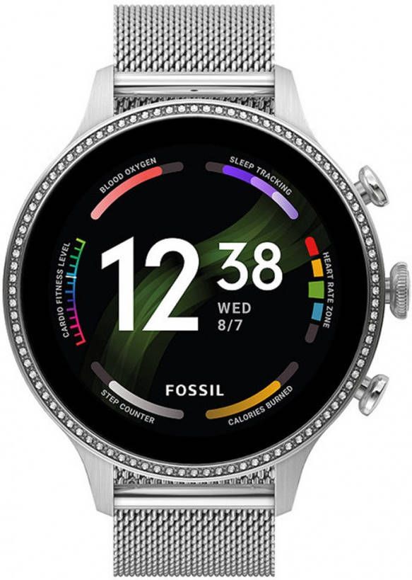 Fossil Gen 6 Display Smartwatch FTW6083 zilverkleurig