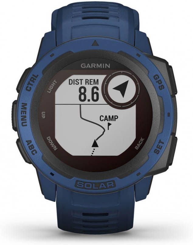 Garmin Instinct Smartwatch Op Zonne energie, Tidal Blue online kopen