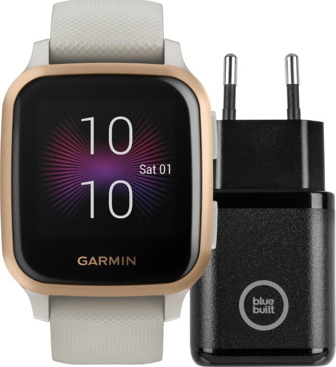 Garmin Venu Sq Music Goud/Beige + BlueBuilt Oplader