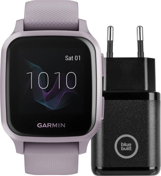 Garmin Venu Sq Paars + BlueBuilt Oplader