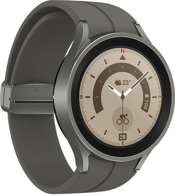 Samsung Galaxy Watch5 Pro 45mm BT Silver Smartwatch Zilver online kopen