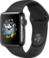 APPLE Watch Series 2 38mm spacezwart roestvrij staal / zwart sportbandje