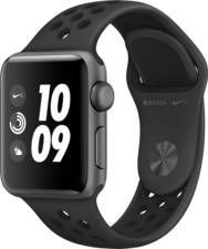 APPLE Watch Series 3 38mm spacegrijs aluminium / antraciet-zwart sportbandje Nike+