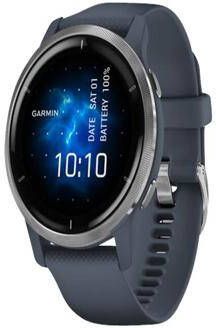 Garmin Venu 2 Sporthorloge 45mm Blauw/Zilver
