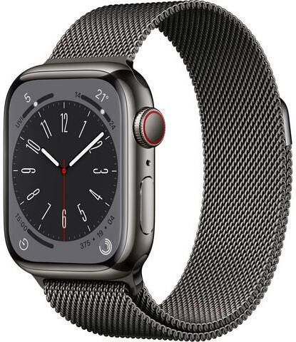 Apple Watch Series 8 GPS + Cellular 41mm roestvrij staal