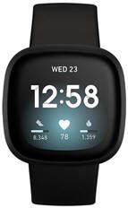 FitBit Versa 3 Smartwatch Levensduur Batterij + 6 Dagen Zwart